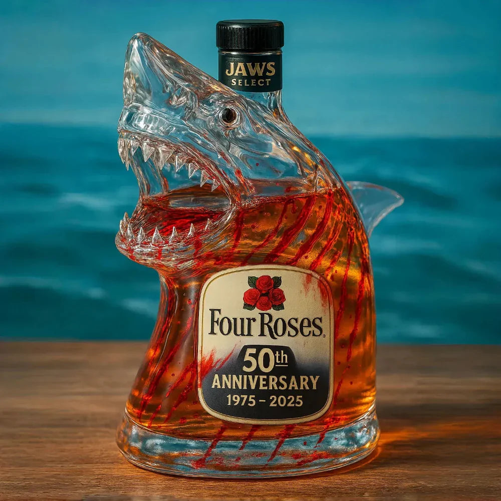 Glass Decanter Shark Bottle Decorative Drinkware Display