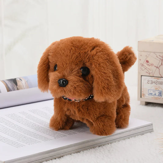 Interactive Plush Dog Toy Walking Barking Electronic Puppy
