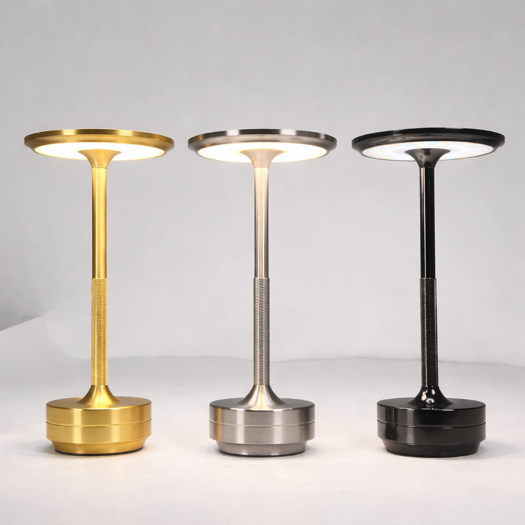 Table Lamp Cordless LED Touch Dimmable Aluminum Rechargeable