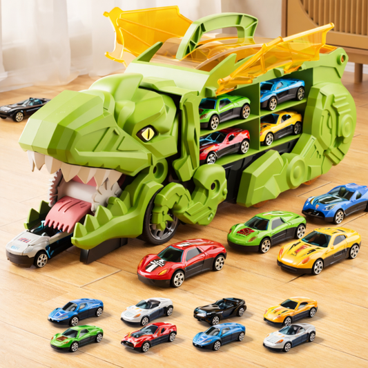Toy Car Dinosaur Transport Truck Storage Racing Tracks