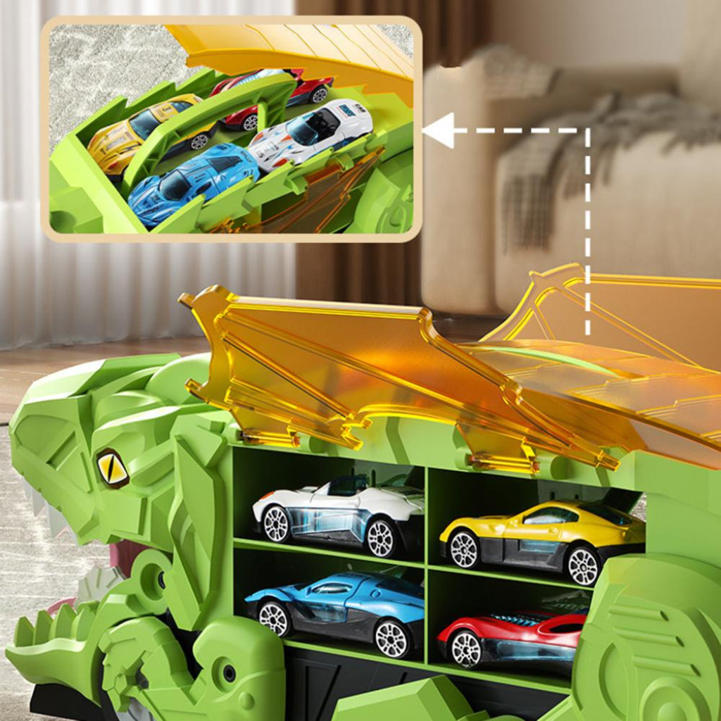 Toy Car Dinosaur Transport Truck Storage Racing Tracks