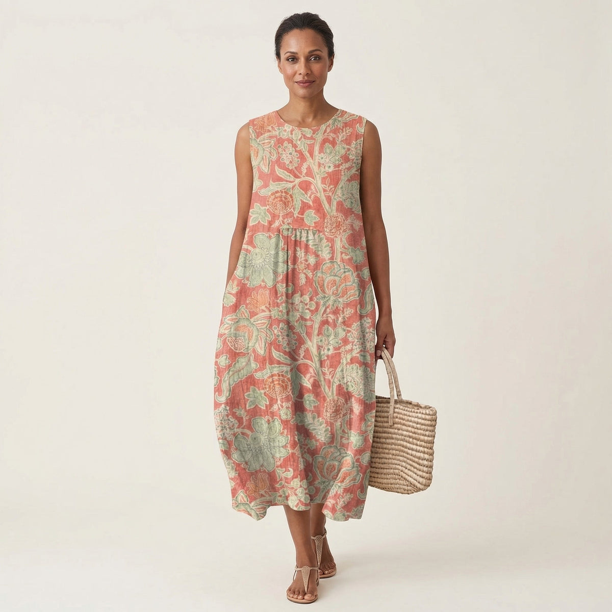 Beth | Sleeveless Midi Dress