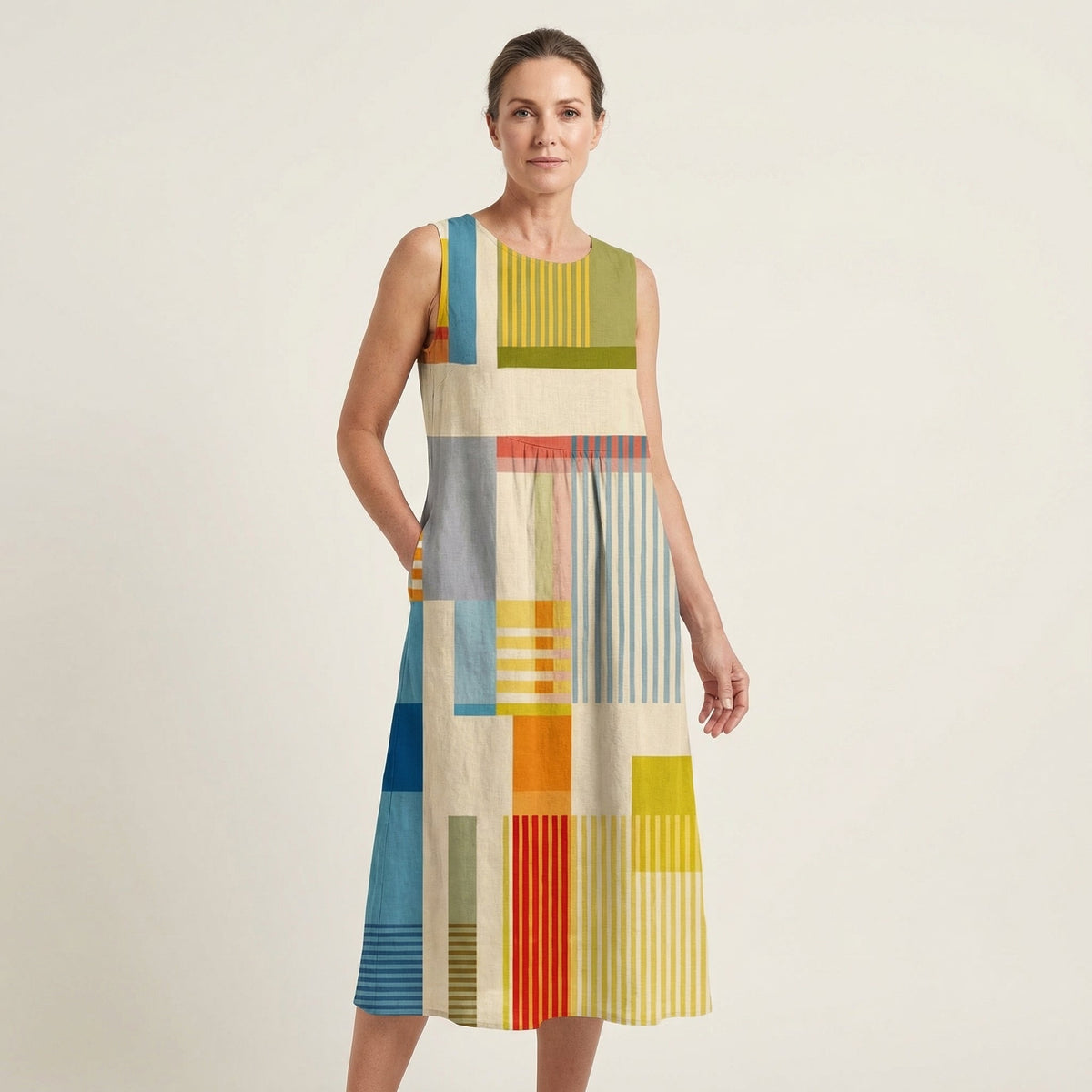 Eve | Sleeveless Midi Dress